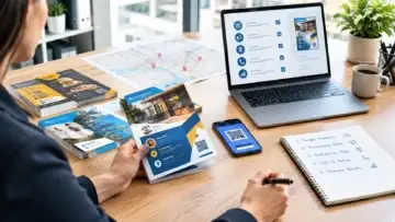 Local flyer marketing campaign with printed flyers and marketing plan