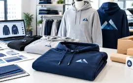 Custom hoodies for businesses with professional team branding