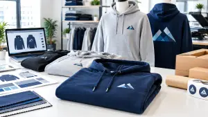 Custom hoodies for businesses with professional team branding